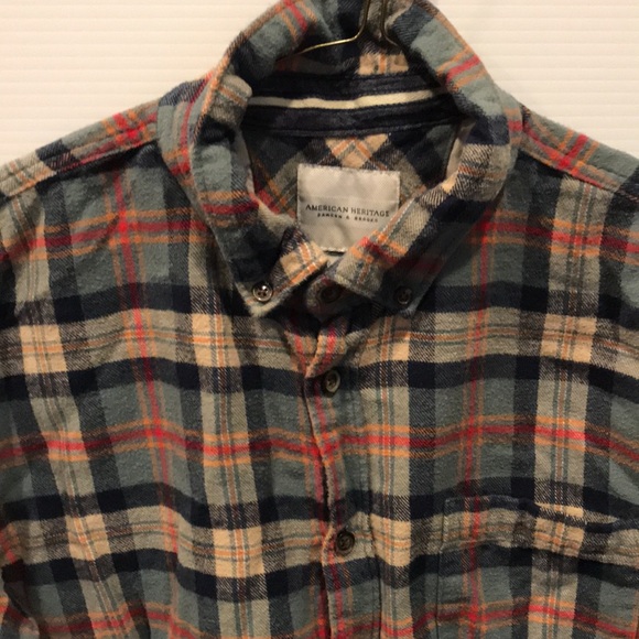 Men’s Flannel American Heritage Made US Like New sz M - Picture 3 of 5